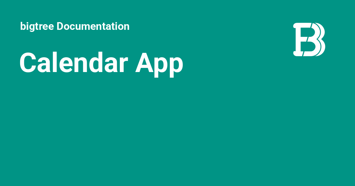 calendar-app-bigtree-documentation