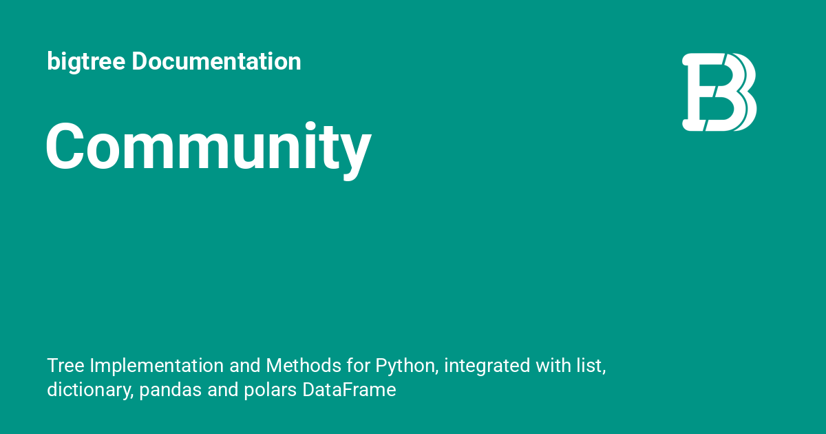community-bigtree-documentation